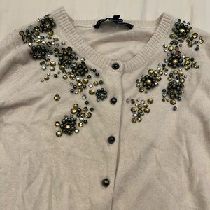 French Connection cardigan with beads/crystals